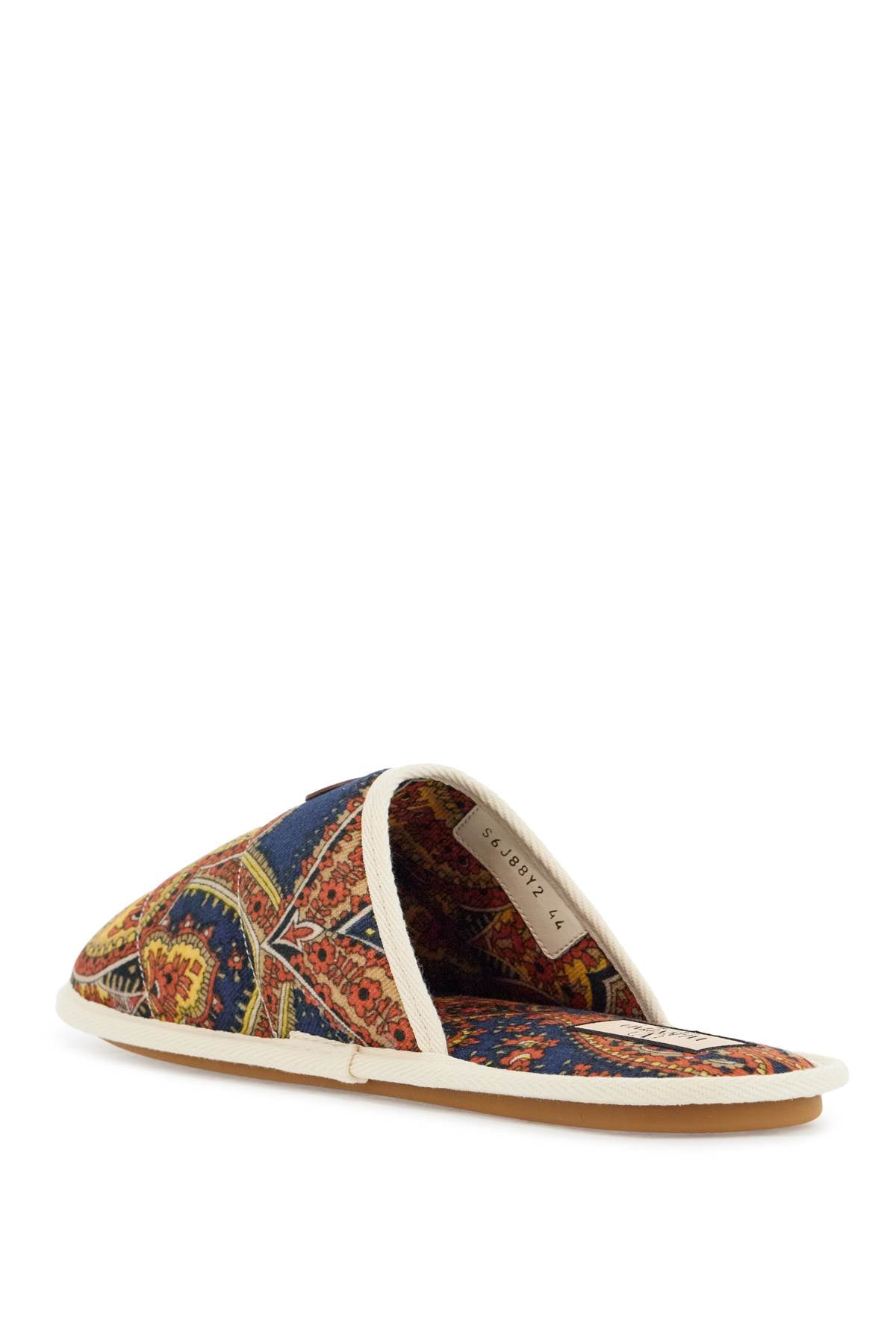 Valentino Garavani multicolor floral cotton slide slippers for home and short outings Sandals Valentino Garavani