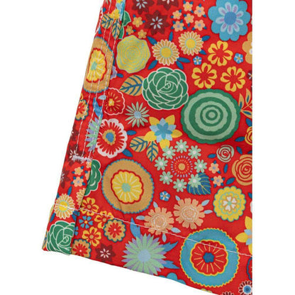 Isaia Red Polyester Swim Shorts Isaia