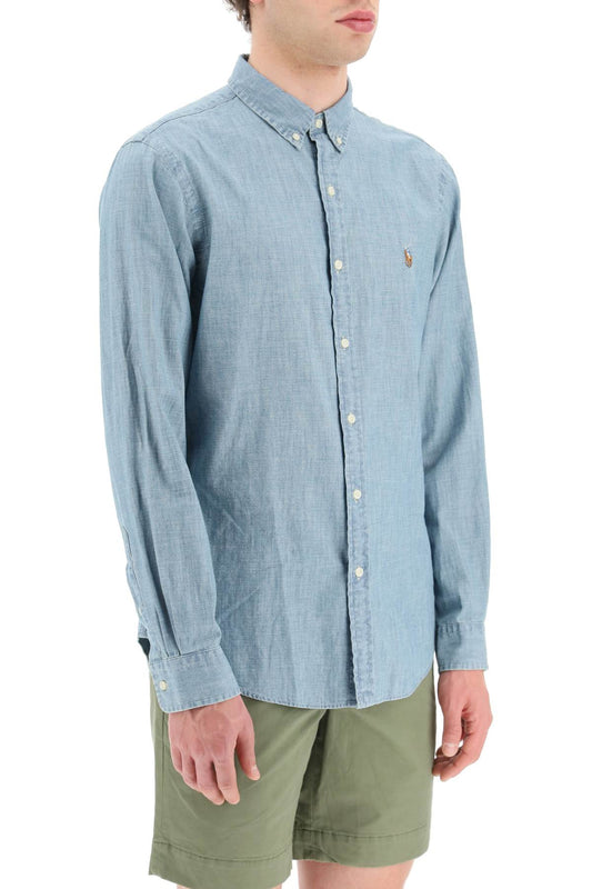 Polo Ralph Lauren slim fit shirt in stone-washed chambray Shirts Polo Ralph Lauren