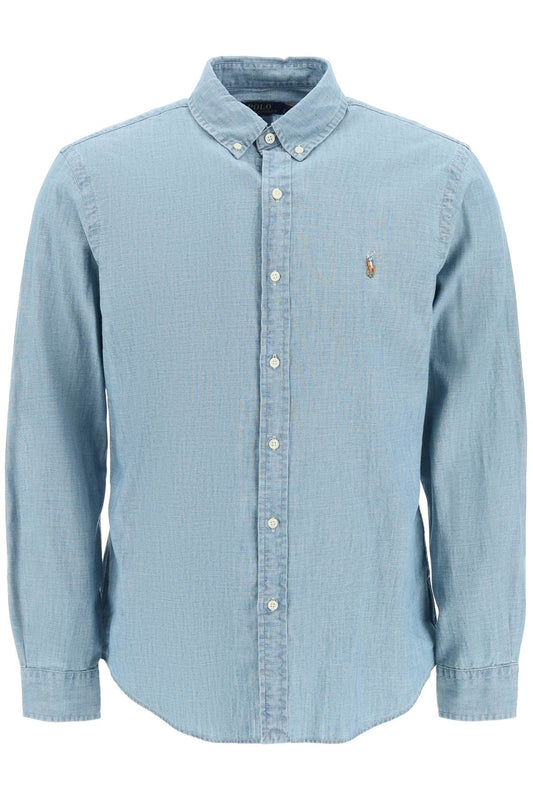 Polo Ralph Lauren slim fit shirt in stone-washed chambray Shirts Polo Ralph Lauren