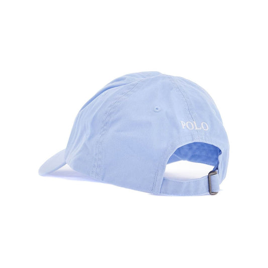 Polo Ralph Lauren light blue cotton hat with horse logo