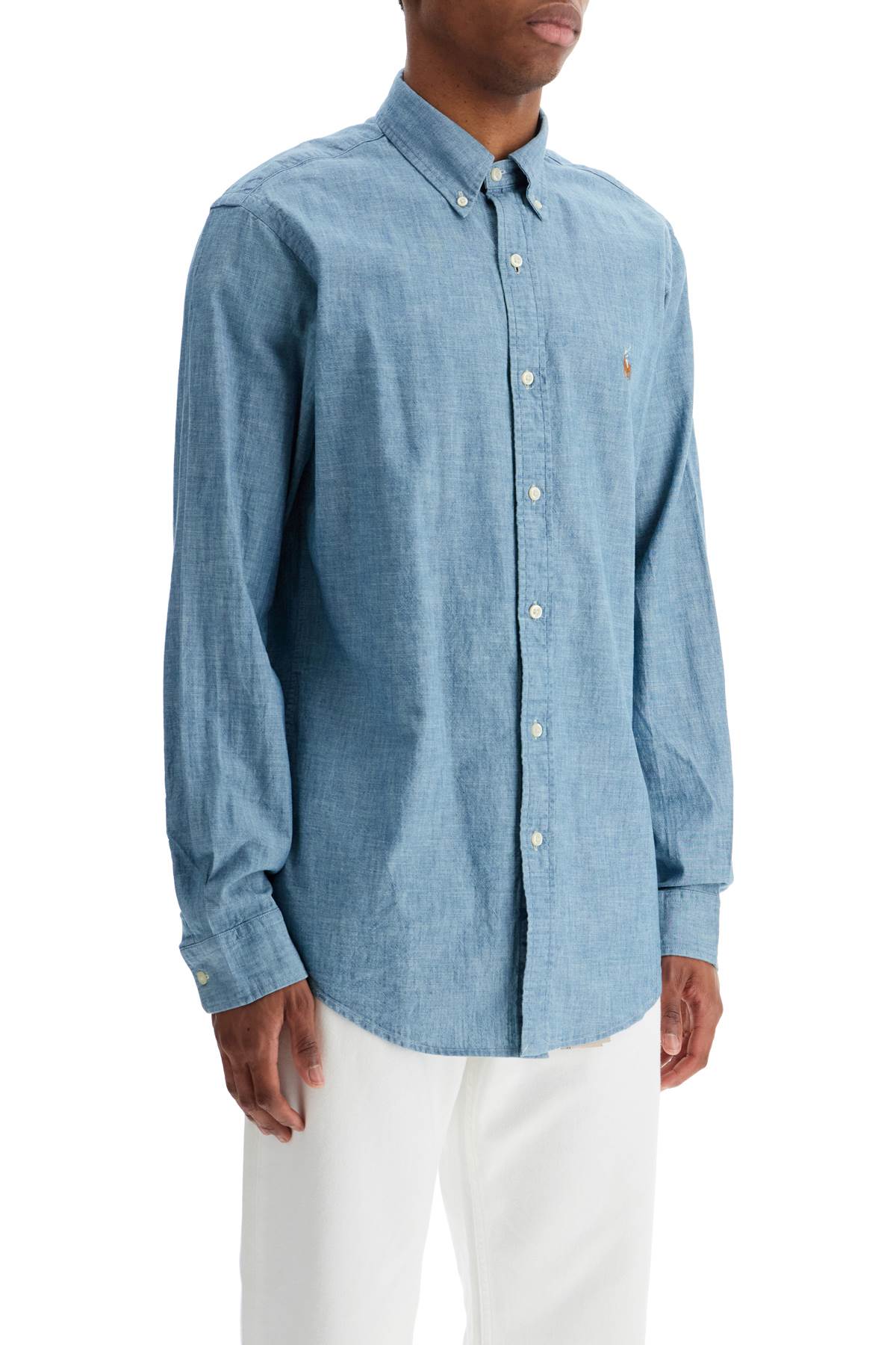 Polo Ralph Lauren custom fit shirt in chambray Shirts Polo Ralph Lauren