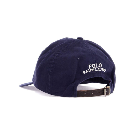 Polo Ralph Lauren navy blue cotton hat with bear embroidery