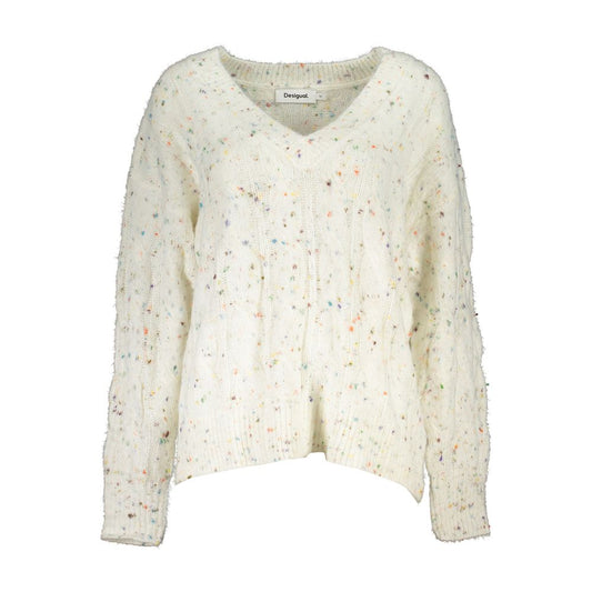Desigual White Acrylic Women Sweater Desigual