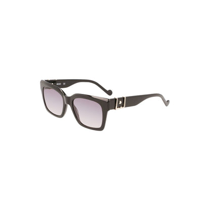 Liu Jo Black Acetate Women Sunglasses