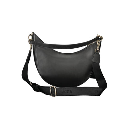 Tommy Hilfiger Black Polyurethane Women's Shoulder Bag