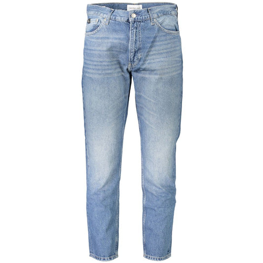 Calvin Klein Blu Cotton Mens Jeans