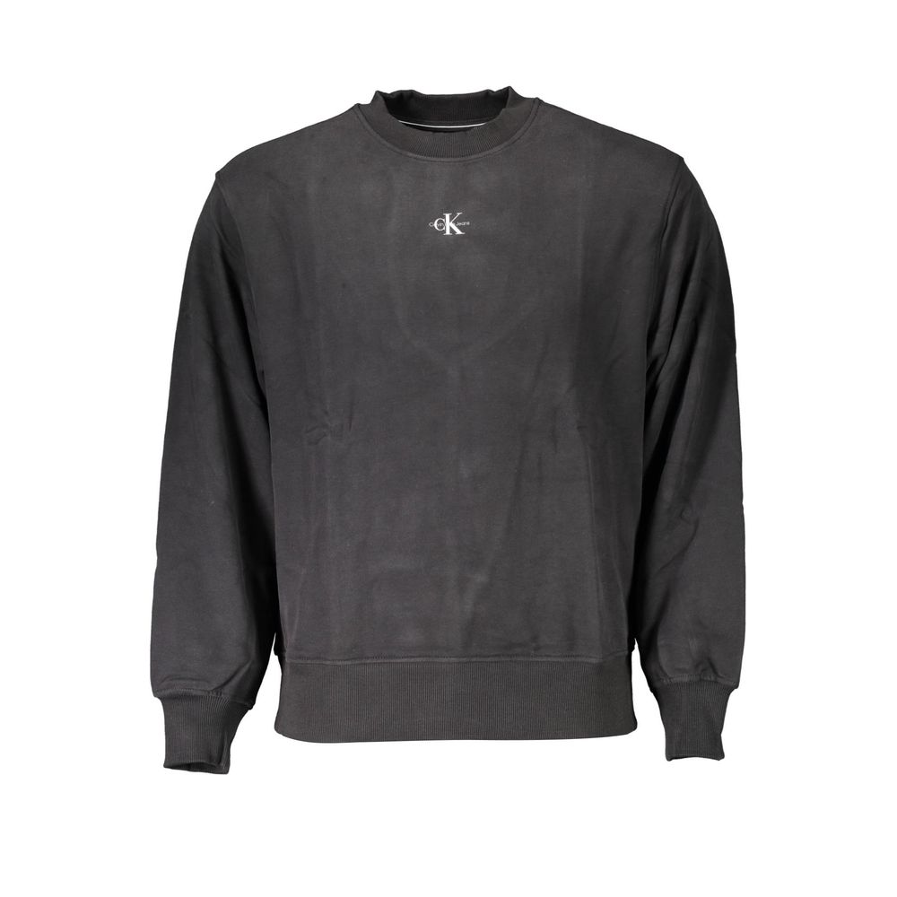 Calvin Klein Black Cotton Men Sweatshirt