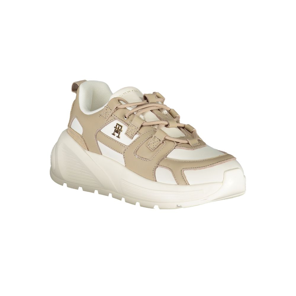 Tommy Hilfiger Bianco Polyurethane Women Sneaker