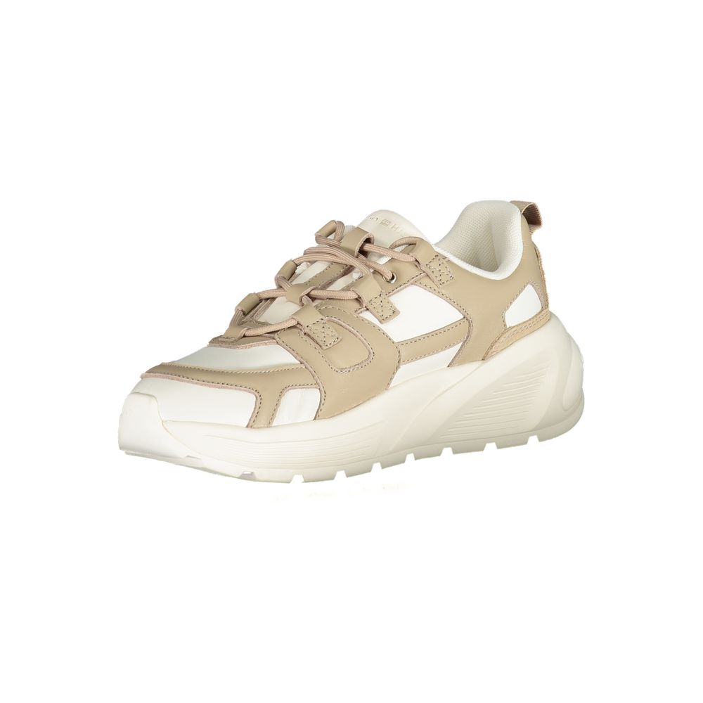 Tommy Hilfiger Bianco Polyurethane Women Sneaker