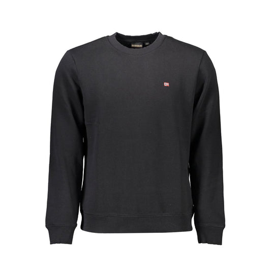 Napapijri Black Cotton Men Sweatshirt