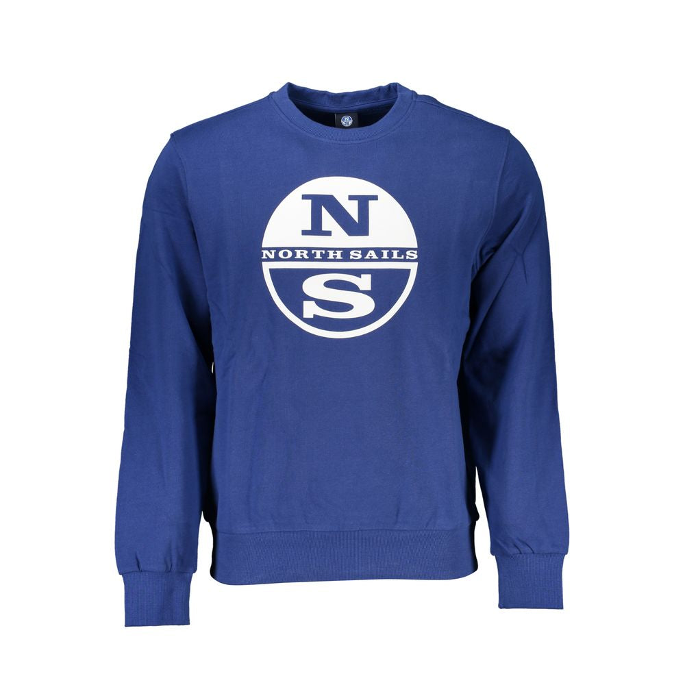 North Sails Blue Cotton Men's Sweatshirt