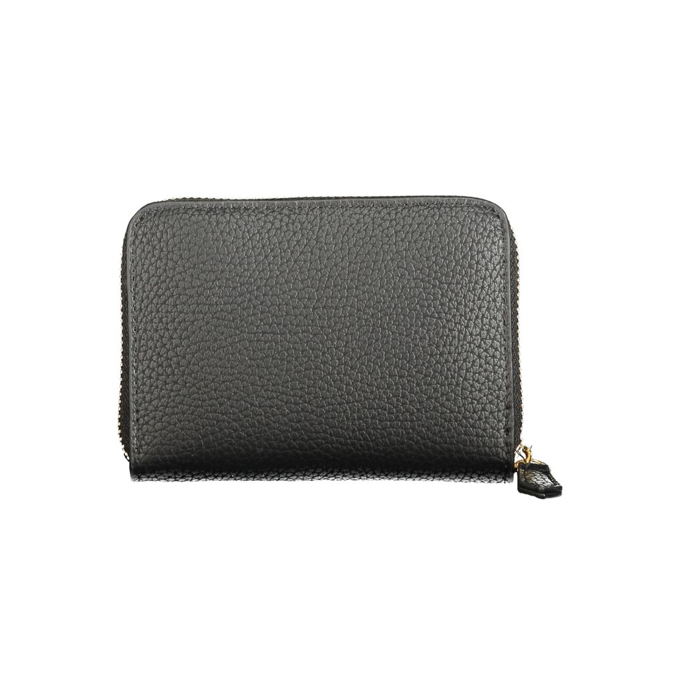 Mario Valentino Black Polyurethane Women Wallet
