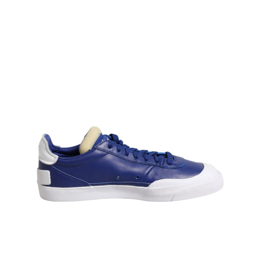 Nike White Blue Lace Up Low Top Drop-Type PRM Sneakers Shoes
