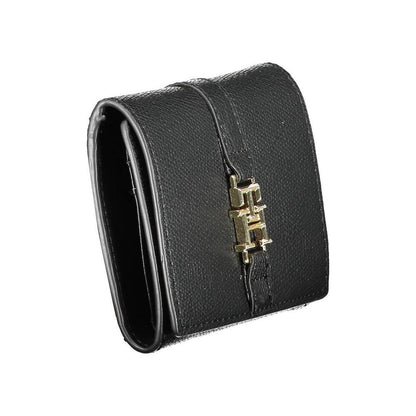 Tommy Hilfiger Black Polyurethane Women Wallet