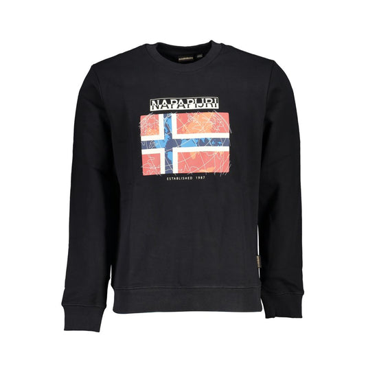 Napapijri Black Cotton Sweatshirt Napapijri