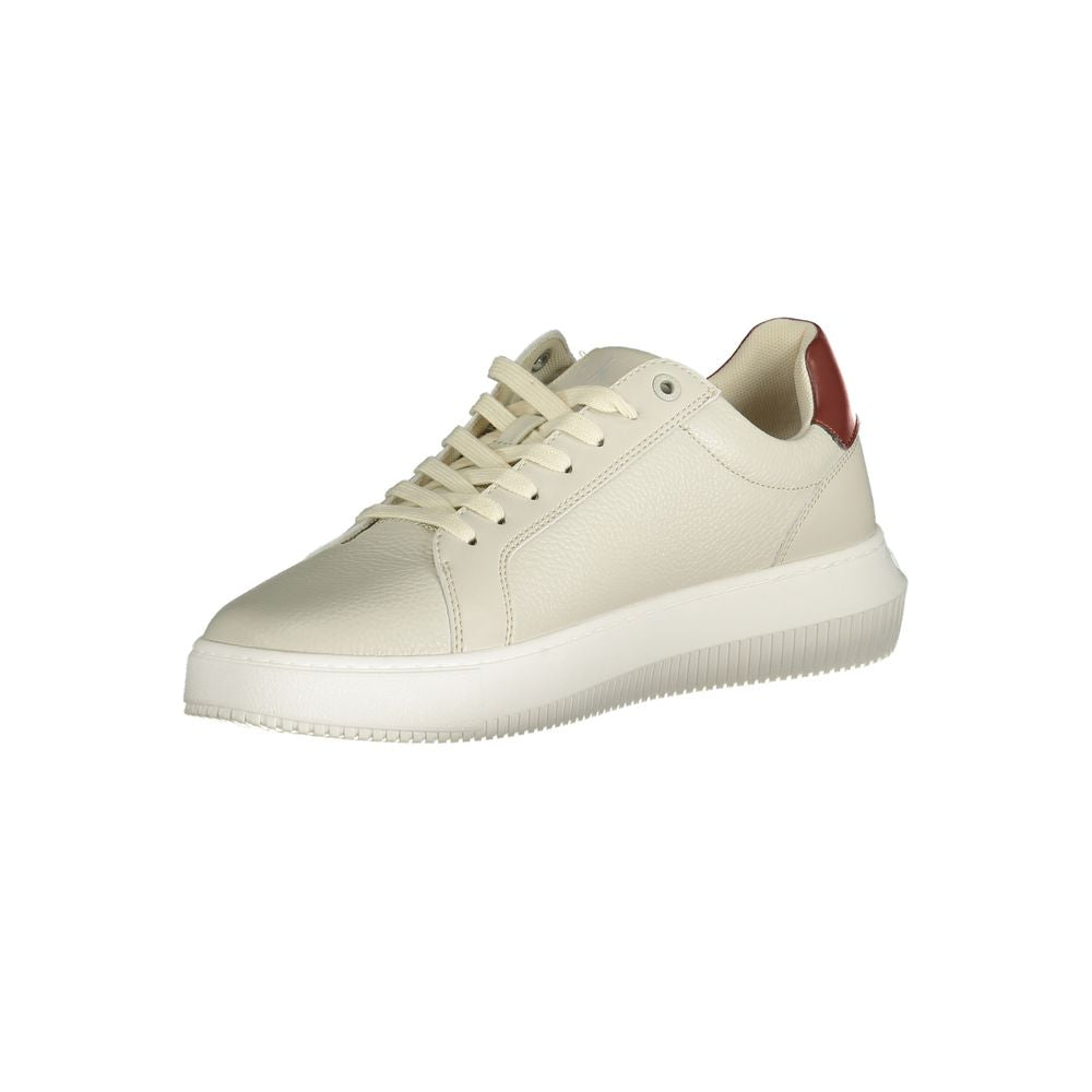 Calvin Klein Grigio Polyurethane Men Sneaker