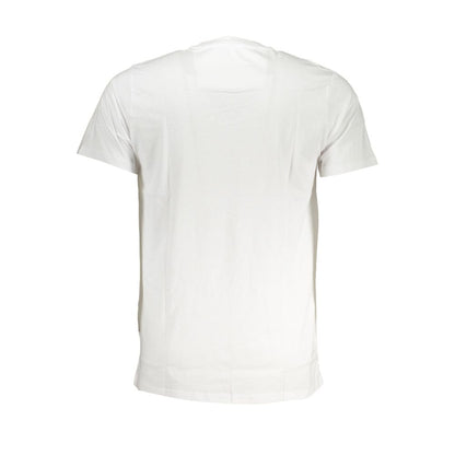 Cavalli Class White Cotton Men T-Shirt