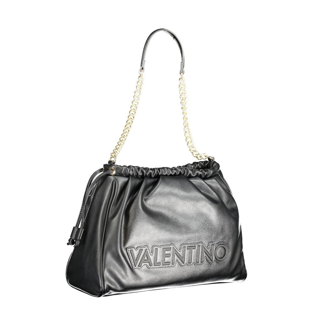Mario Valentino Black Polyurethane Women Shoulder Bag