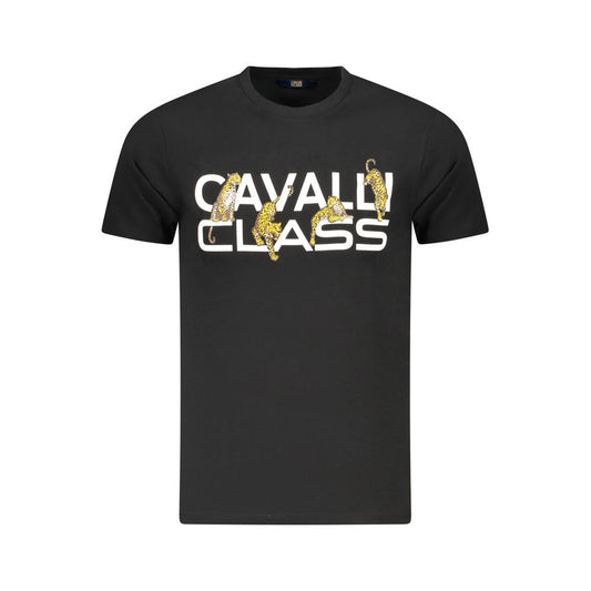 Cavalli Class Black Cotton Men's T-Shirt