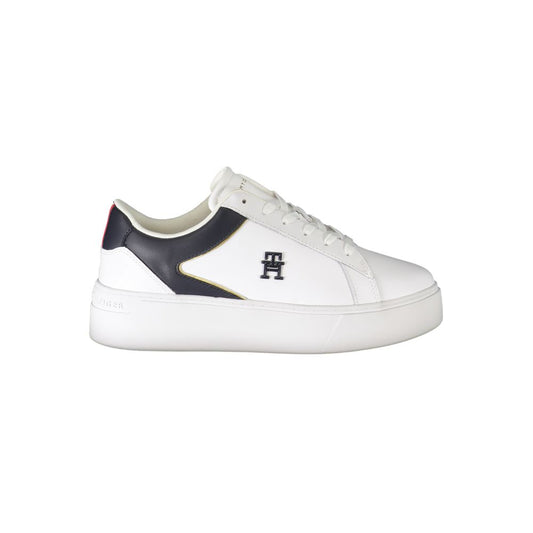 Tommy Hilfiger Bianco Polyurethane Women Sneaker