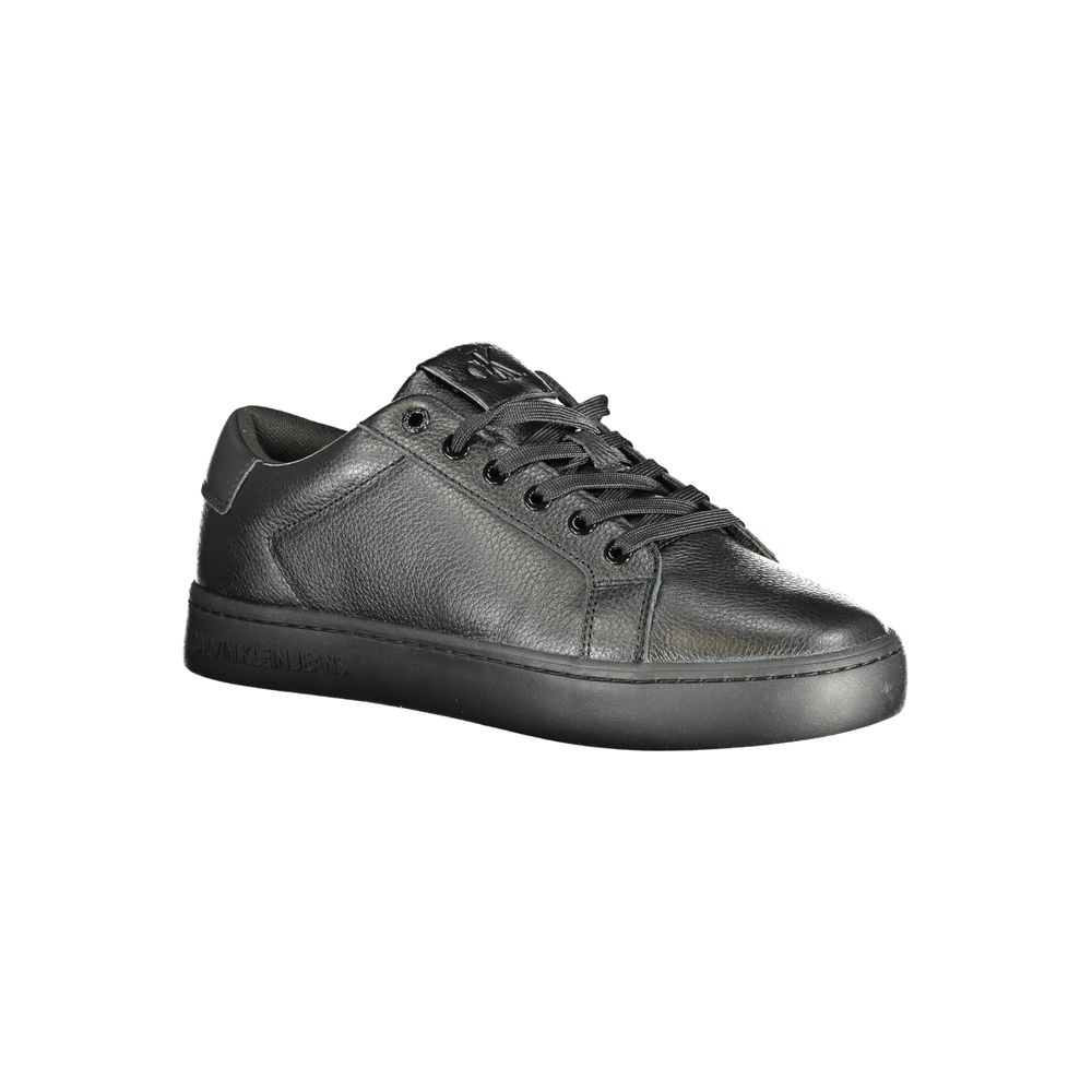 Calvin Klein Black Polyurethane Men Sneaker