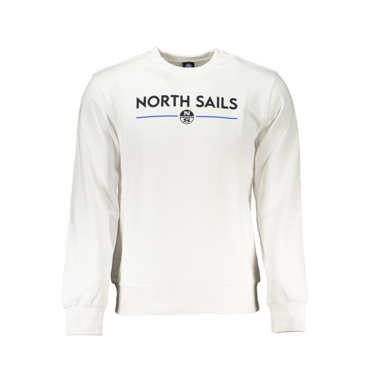 North Sails White Cotton Mens Sweatshirt