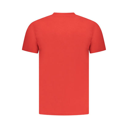 Cavalli Class Rosso Cotton Men T-Shirt