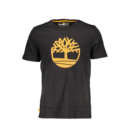 Timberland Black Organic Cotton Men T-Shirt