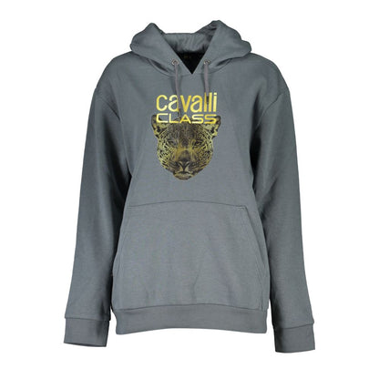 Cavalli Class Grigio Polyester Women Sweatshirt
