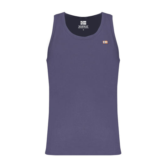 Norway 1963 Blue Cotton Men Tank Top