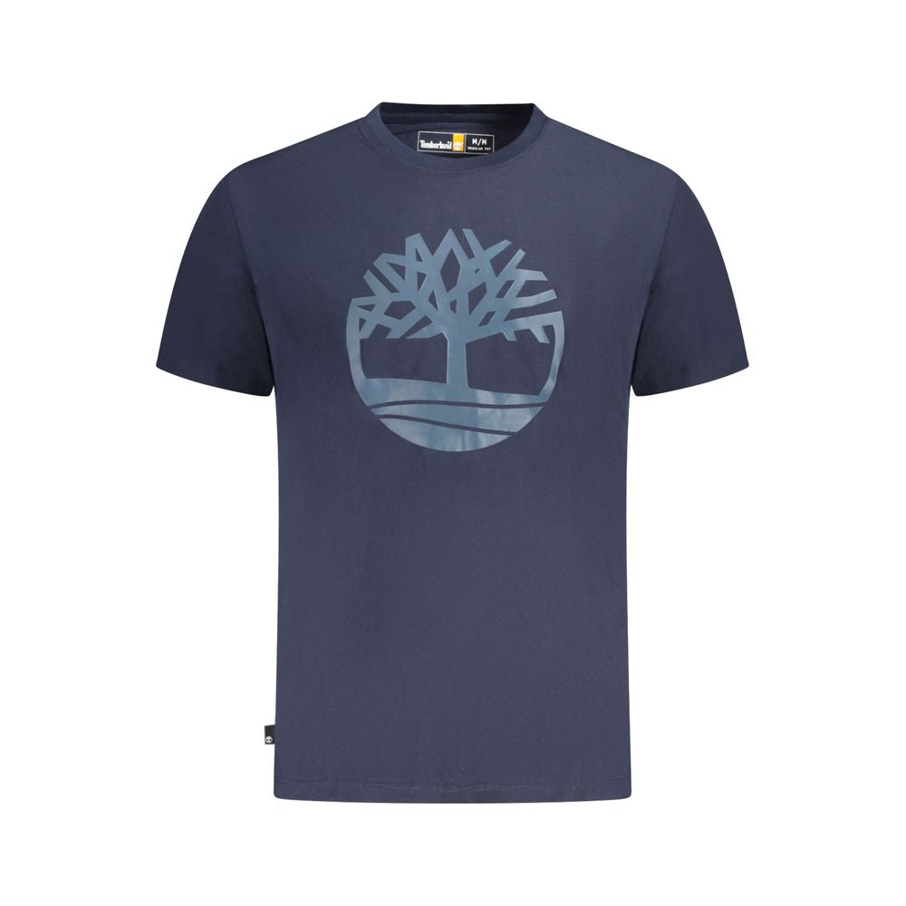Timberland Blue Cotton Men T-Shirt