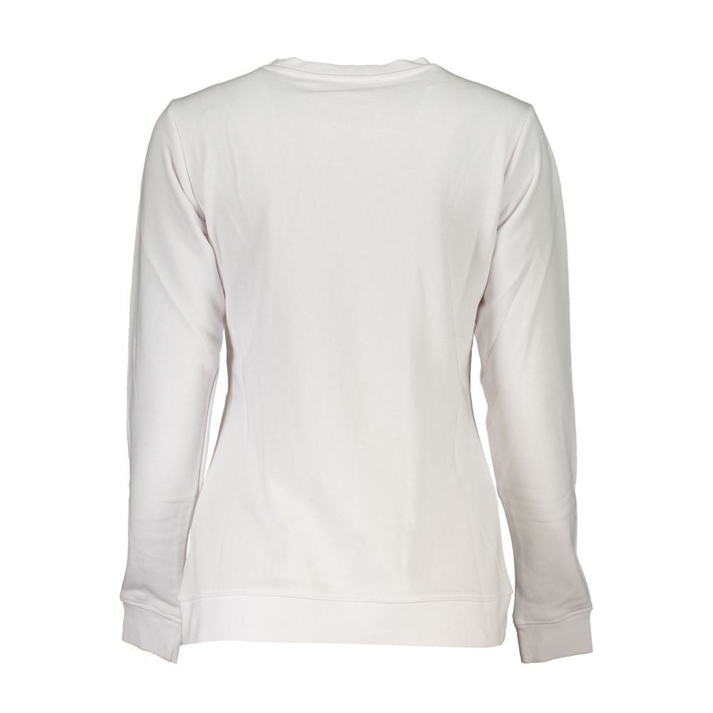 Cavalli Class White Cotton Women Sweatshirt