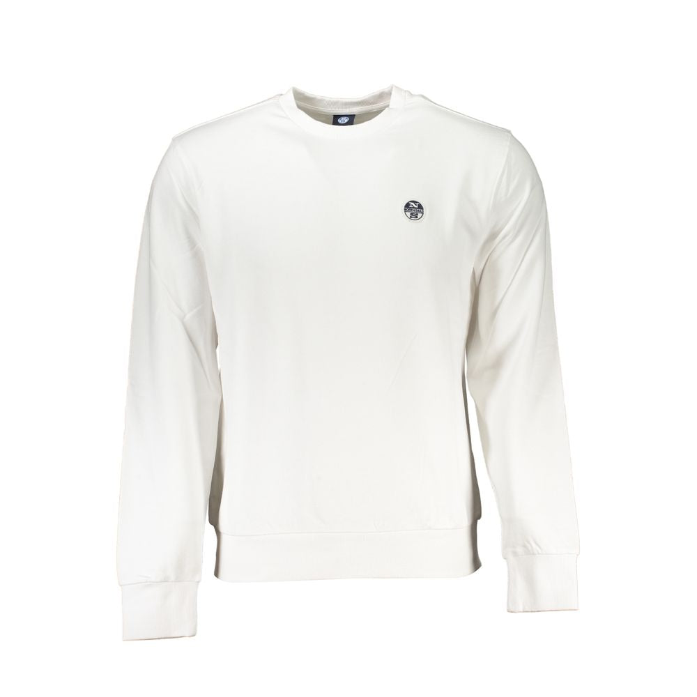 North Sails White Cotton Men Sweatshirt