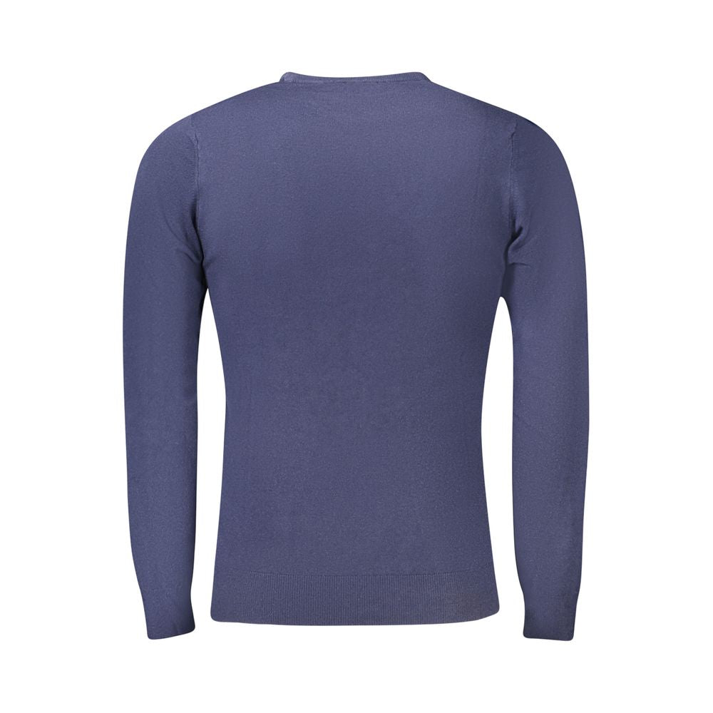 Cavalli Class Blu Viscosa Men Sweater