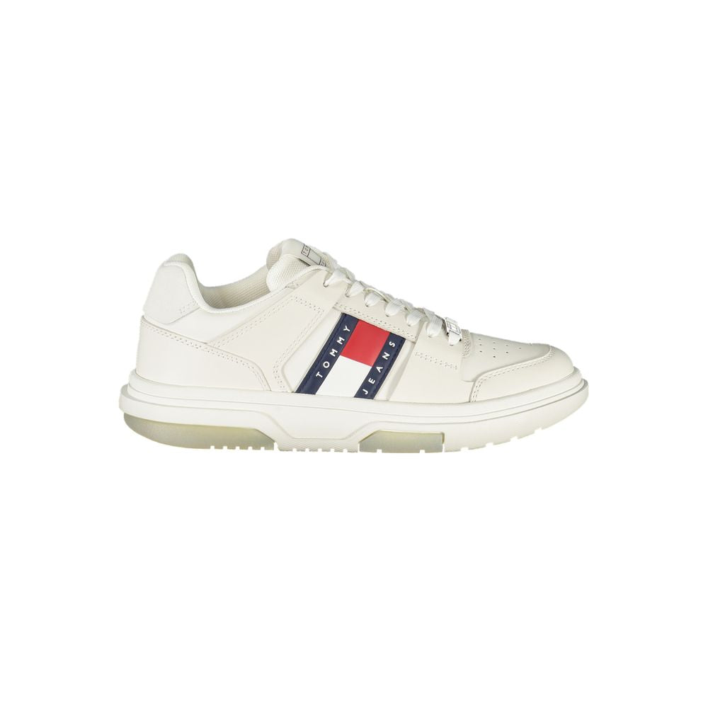 Tommy Hilfiger Bianco Polyurethane Women Sneaker