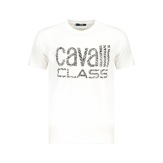 Cavalli Class Bianco Cotton Men's T-Shirt