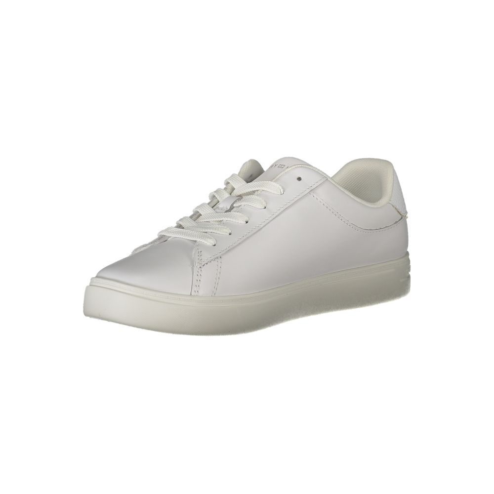 Tommy Hilfiger Bianco Polyurethane Women Sneaker