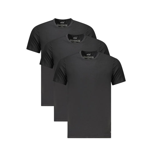 Calvin Klein Black Cotton Mens T-Shirt