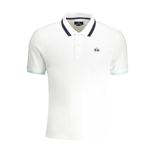 La Martina White Cotton Men's Polo Shirt