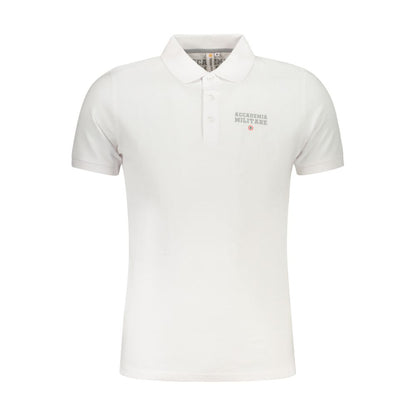 Accademia Militare Bianco Cotton Men Polo