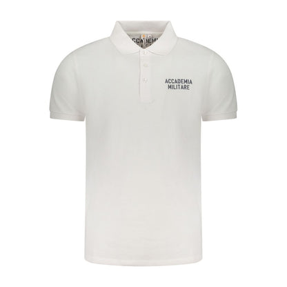 Accademia Militare White Cotton Men's Polo Shirt