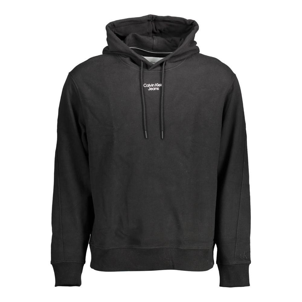 Calvin Klein Black Cotton Men Sweatshirt
