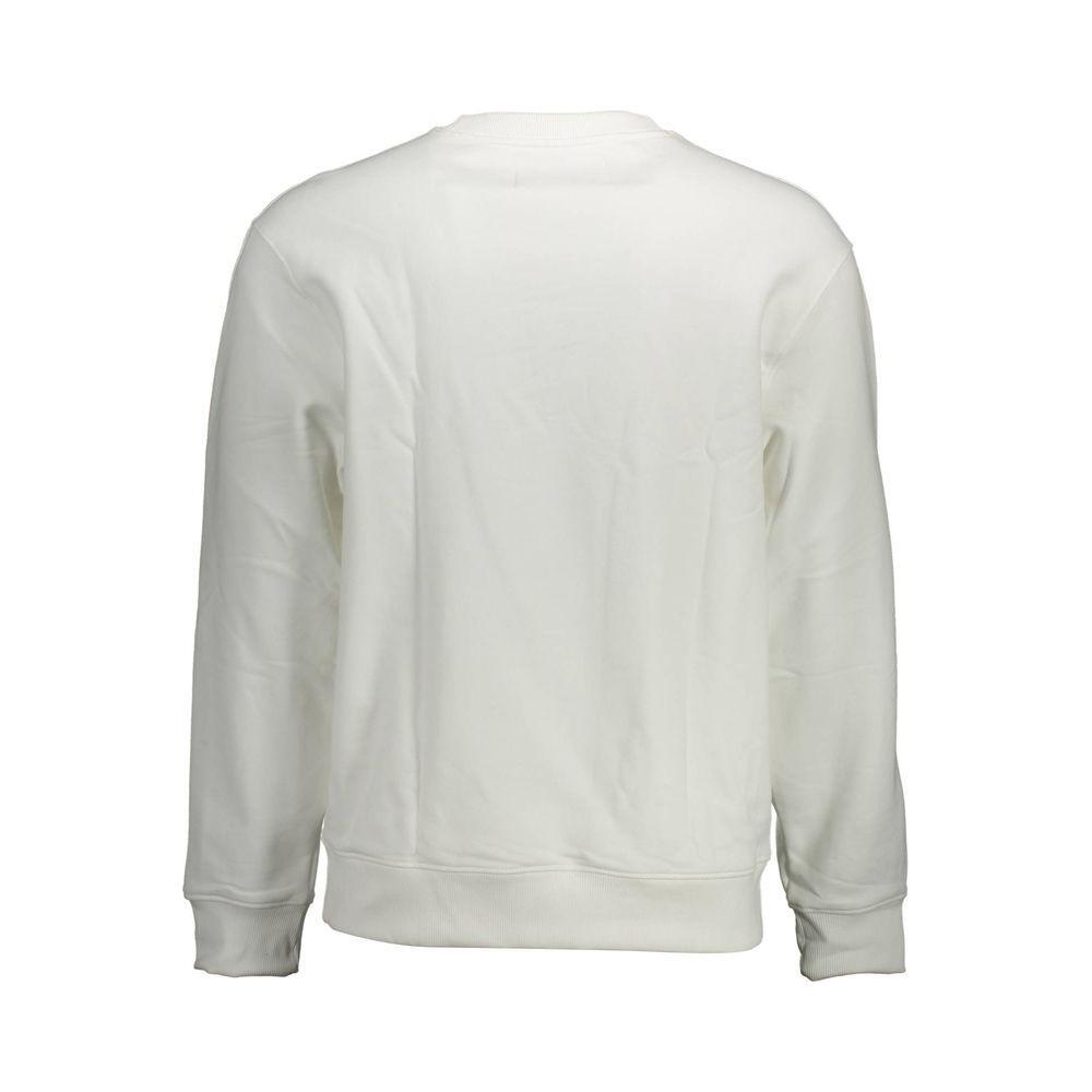 Calvin Klein White Cotton Men Sweatshirt