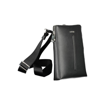 Calvin Klein Black Polyurethane Men Shoulder Bag