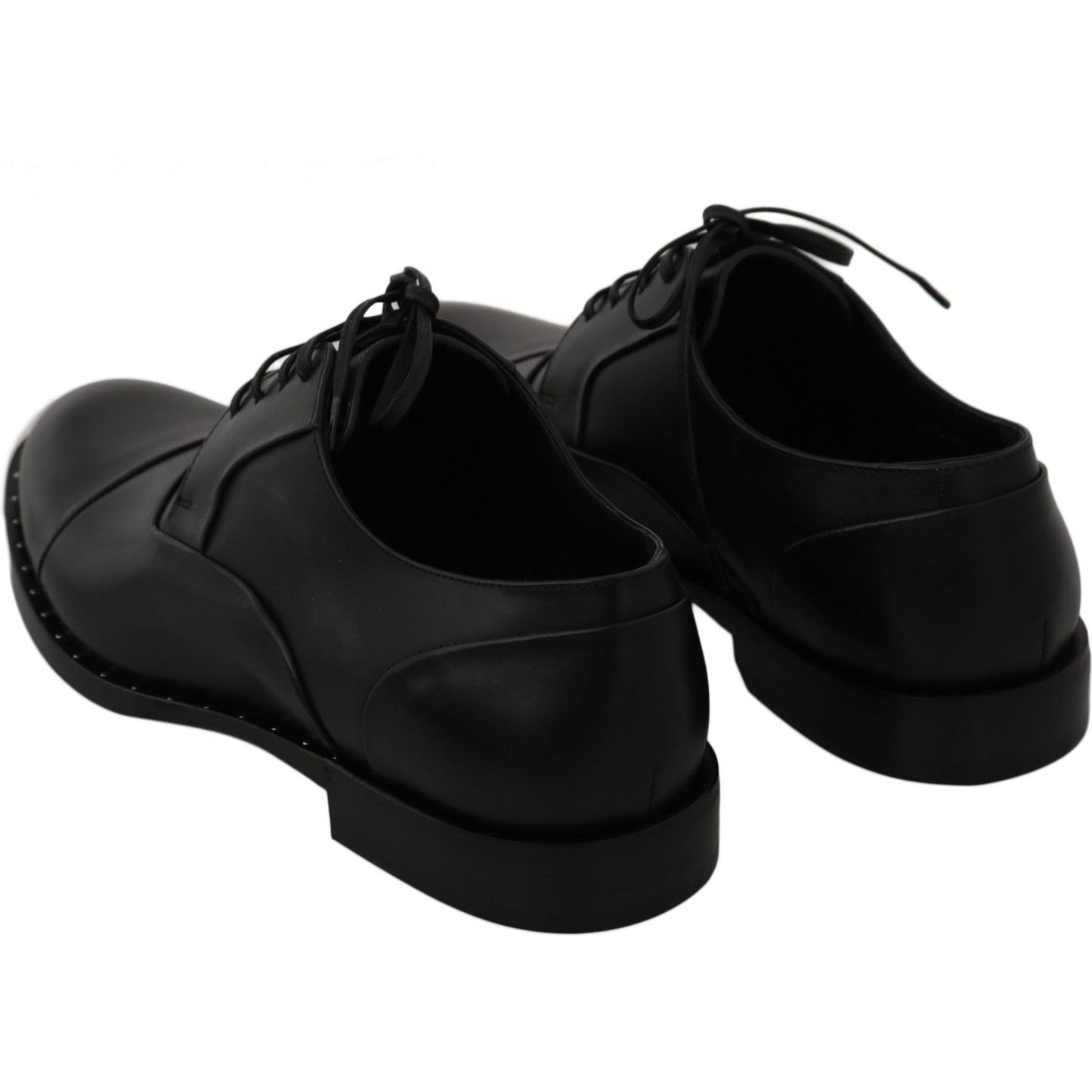 Dolce & Gabbana Sleek Black Leather Formal Dress Shoes Dress Shoes Dolce & Gabbana