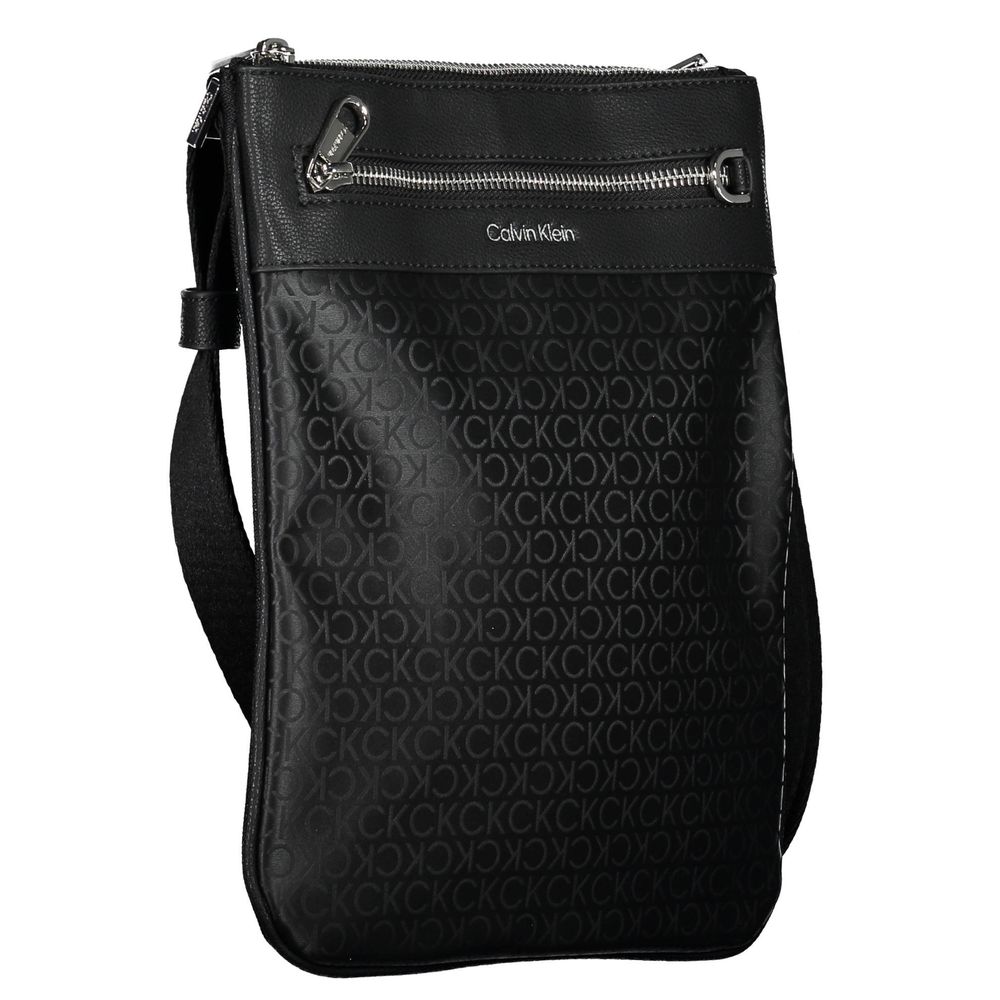 Calvin Klein Black Polyester Men's Shoulder Bag