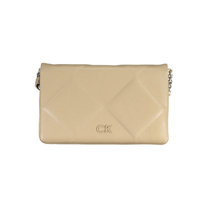 Calvin Klein Beige Polyester Women Shoulder Bag