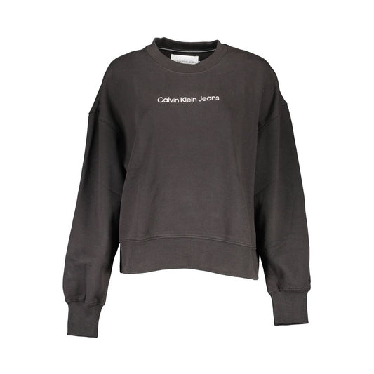 Calvin Klein Black Cotton Women Sweatshirt