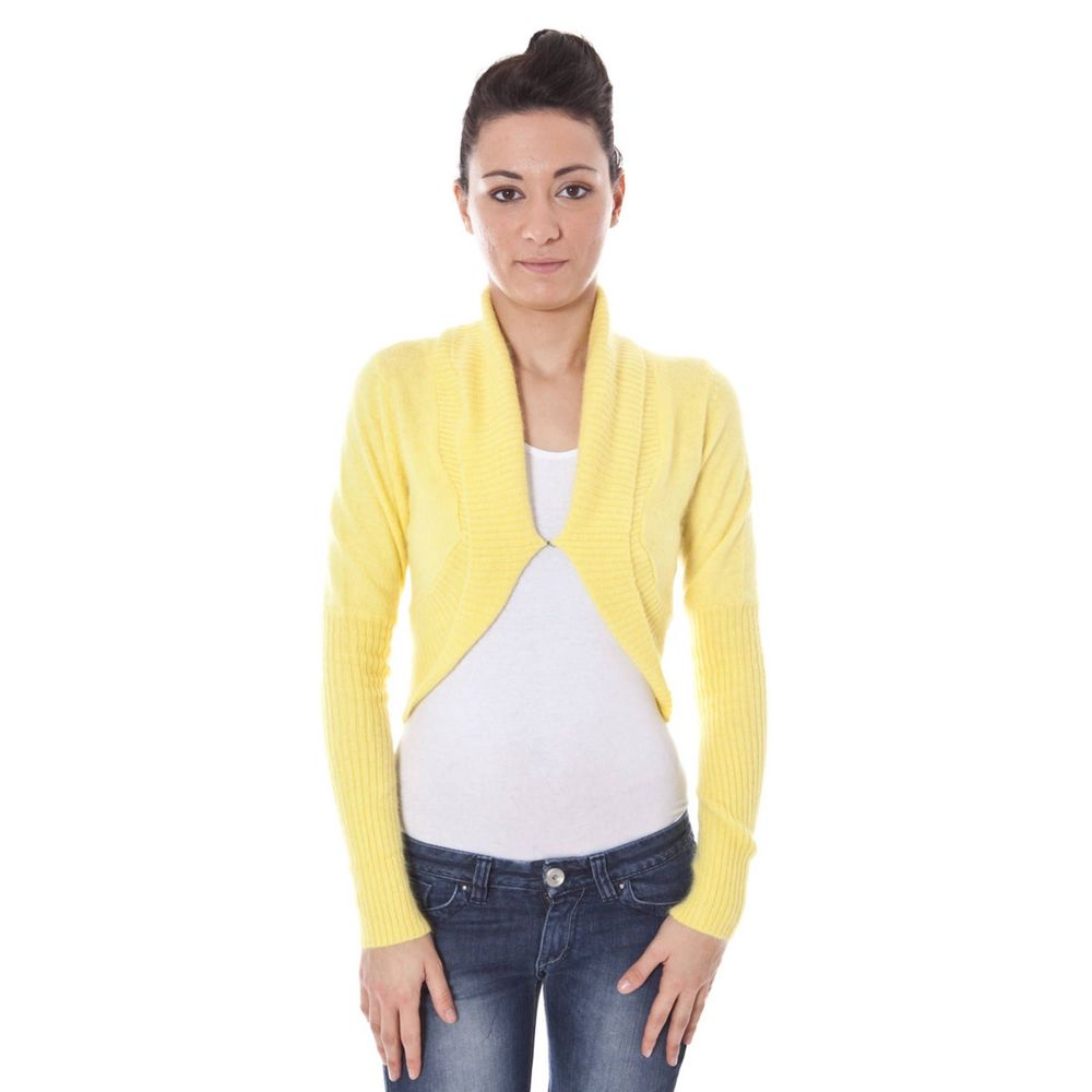 Datch Yellow Angora Women Shrug 1728,67403481248,Cardigans - Sweaters - Clothing,Clothing,Datch,L,New with tags,Sweaters - Clothing,Sweaters - Women - Clothing,Women,Women - Clothing,XL,Yellow